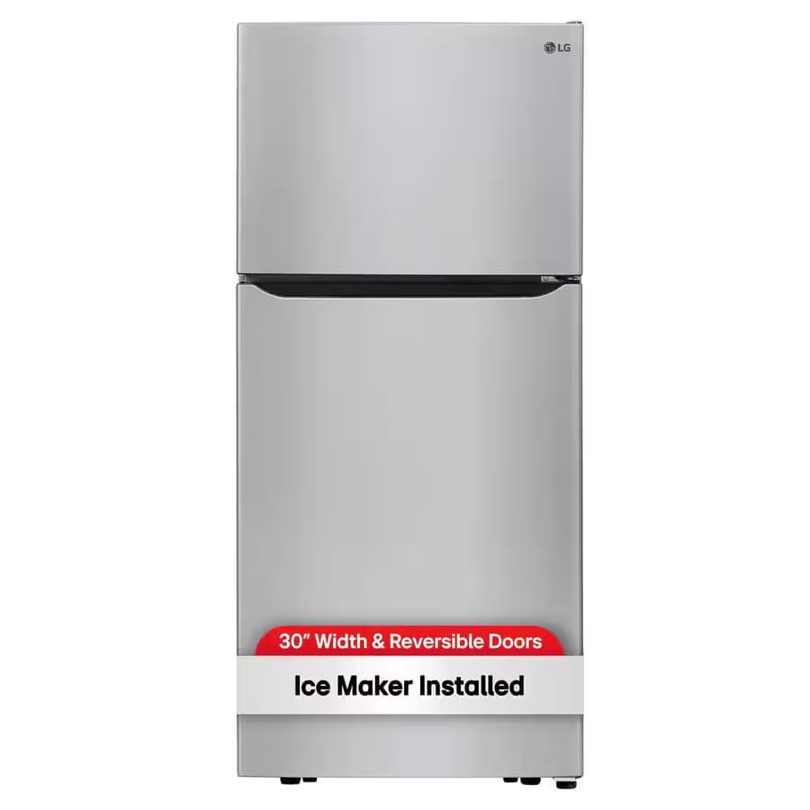 LG 20 Cu. Ft. Top Freezer Refrigerator 30" Stainless Steel