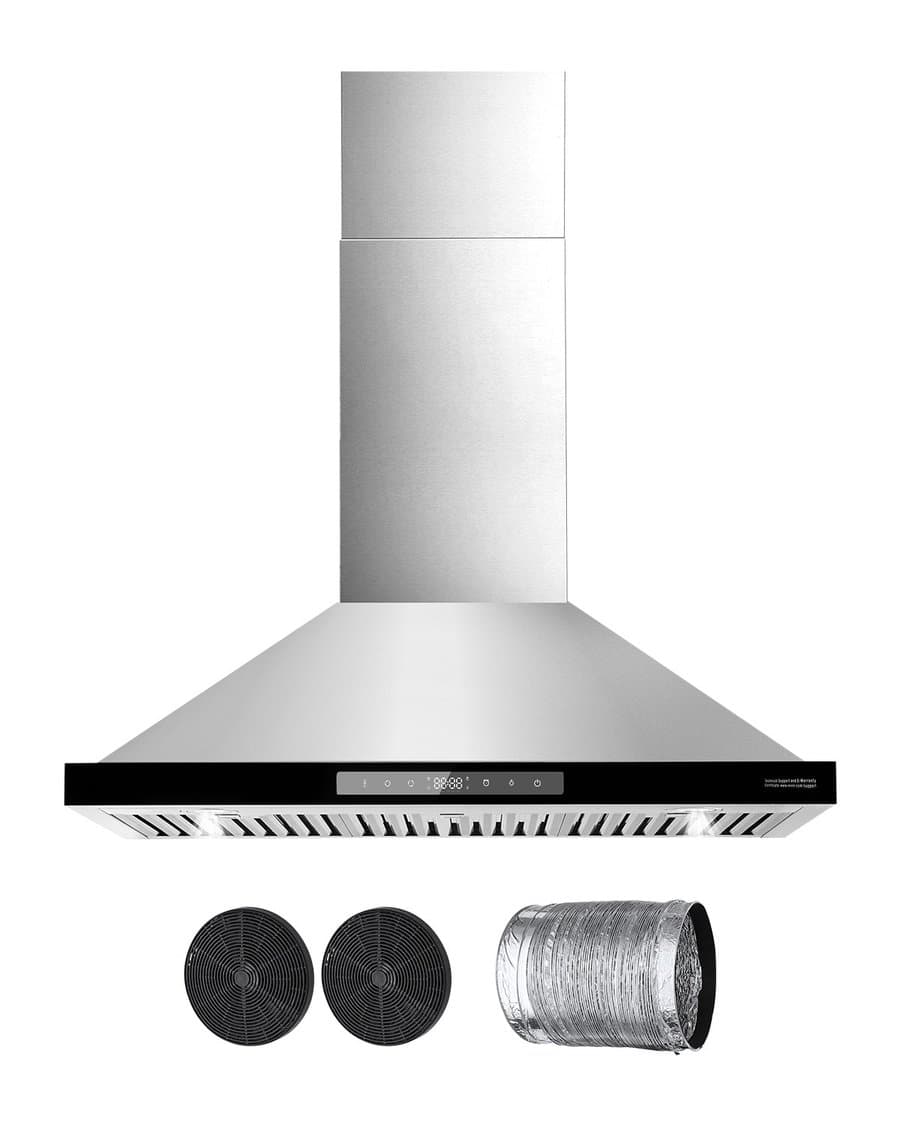 VEVOR 36 inch Ductless 800-CFM Stainless steel Wall-Mounted Range Hood
