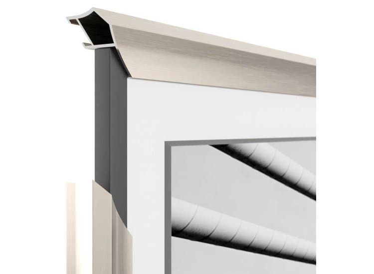 Frame My TV Samsung The Frame 43" Alloy Prismatic Frame, German Silver