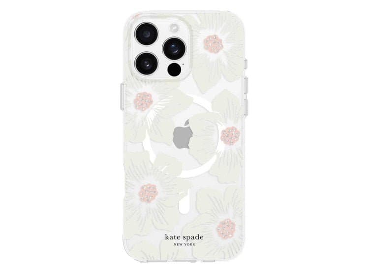 Kate Spade New York Hollycock MagSafe Case for iPhone 16 Pro Max, Cream Floral
