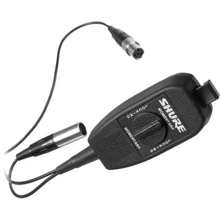 Shure WA360 In-Line Remote Mute Switch for Wireless Bodypack Transmitters with TA4F Connector