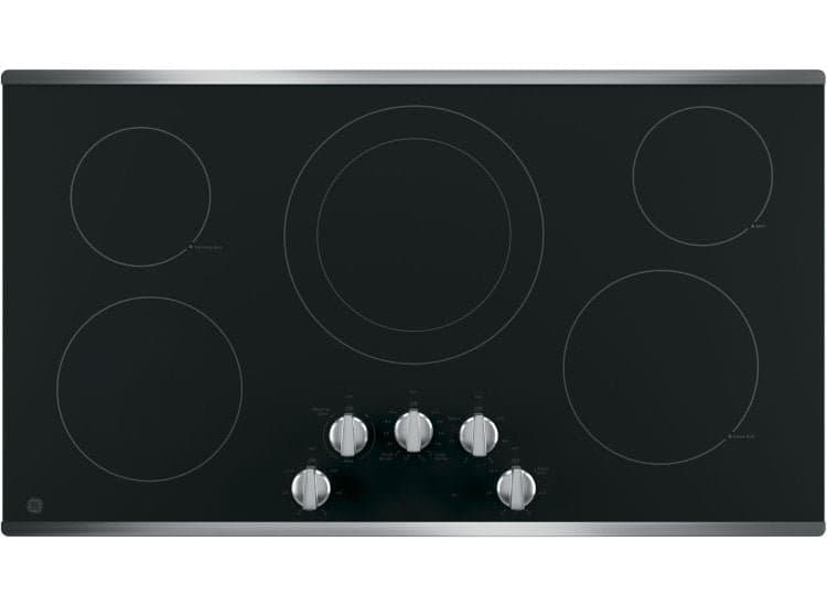 GE 36" Electric Cooktop Stainless Steel