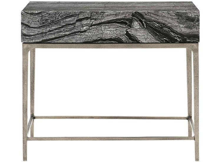Bernhardt Linea Black Forest Marble Nightstand