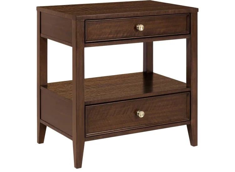 Hooker Furniture Archives Nightstand with Two Drawers, Walnut