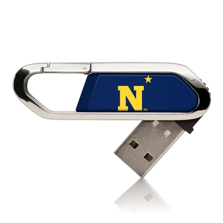 Navy Midshipmen Solid 32GB Clip USB Flash Drive