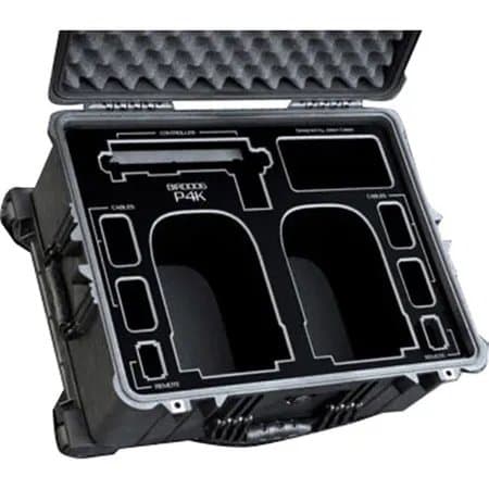Jason Cases Wheeled Hard Case with Laser-Cut Foam for 2x BirdDog P4K Robos Camera