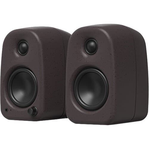 Kanto Living Uki 2-Way Active Desktop Speakers with Bluetooth (Pumice, Pair)