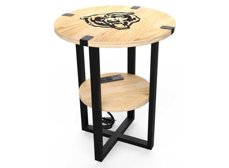 Fan Life Chicago Bears Side Table