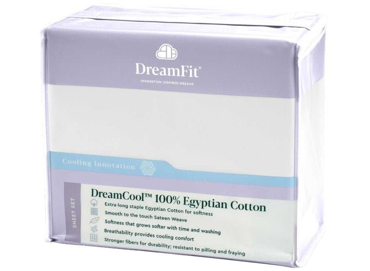 DreamFit DreamCool Egyptian Cotton Snowflake Full Sheet Set