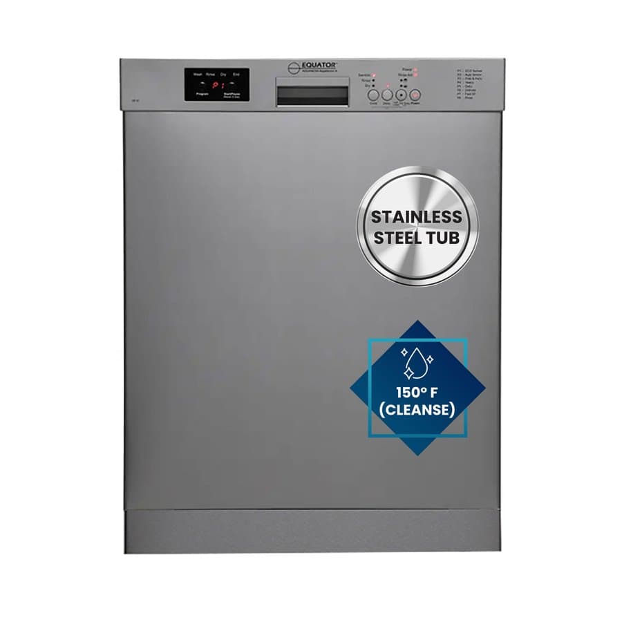 Equator Advanced Appliances 24-in Front Control Built-in Dishwasher ( Stainless ) , 51-Decibel