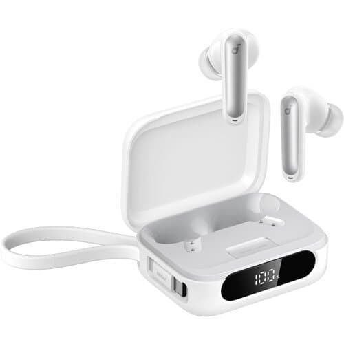 Soundcore by Anker P41i True Wireless Noise-Canceling Earbuds with Built-In Power Bank (White)