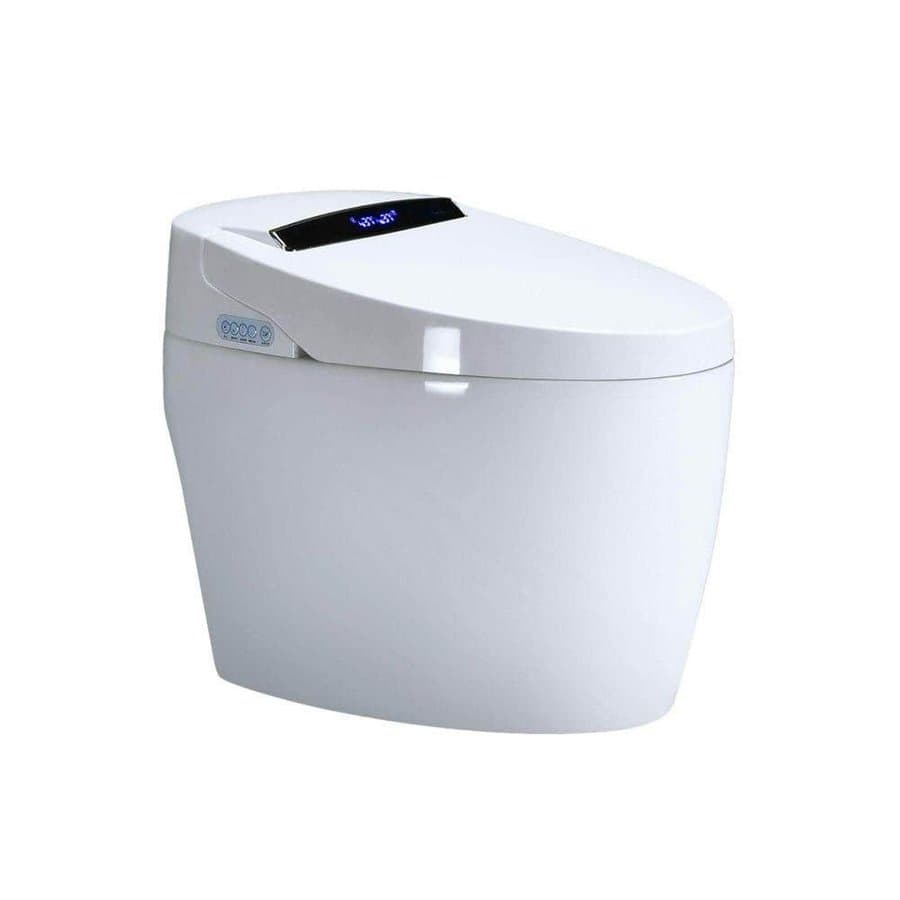 H2O Smart Elongated Bidet Toilet 1.0/1.28 GPF Dual Flush in White with Heated Seat, and Auto Open/Close