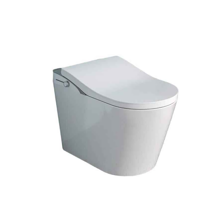 Elongated Smart Toilet with Heated Bidet Seat