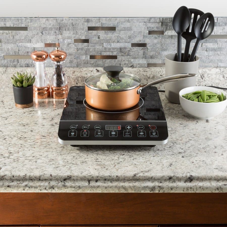 Brentwood 20-in 2 burners Coil Black Electric Cooktop