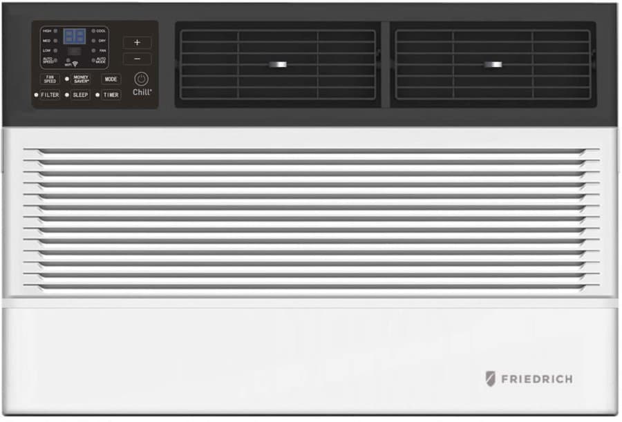 Friedrich Chill Premier Series 10,000 BTU 115V Smart Window/Wall Air Conditioner with 3 Fan Speeds, Remote Control-White