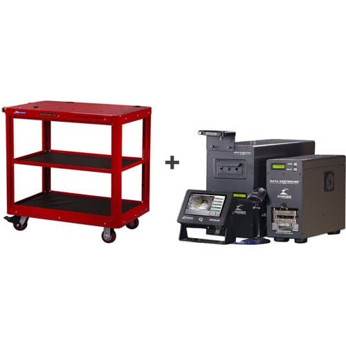 Garner Degauss Destroy Package with TS-4XT, PD-5, SSD-1, Scan-1X, Data Eliminator Cart, IRONCLAD Degausser