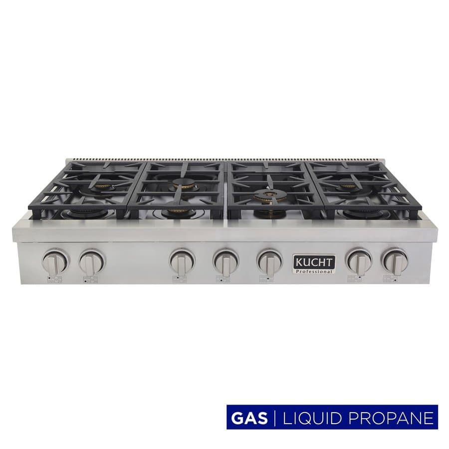 Kucht 48-in 7 burners Stainless steel Gas Cooktop