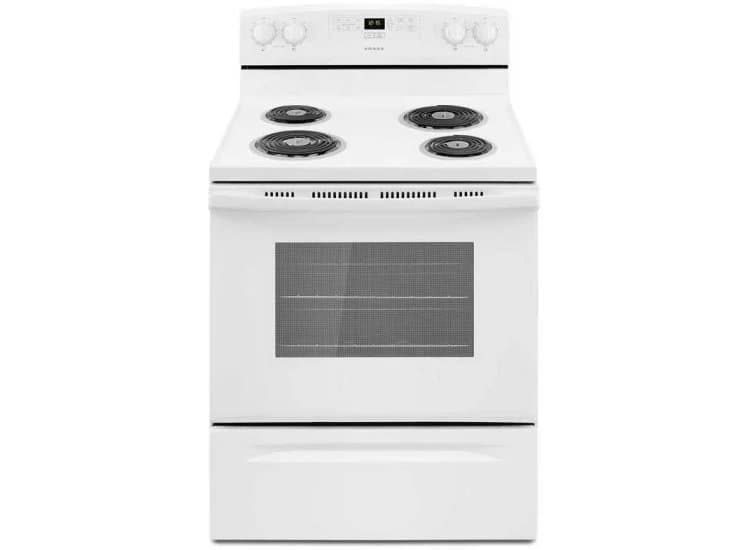 Amana 4.8 Cu. Ft. Electric Range With Bake Assist Temps 30-Inch Wide in White - ACR4303MFW