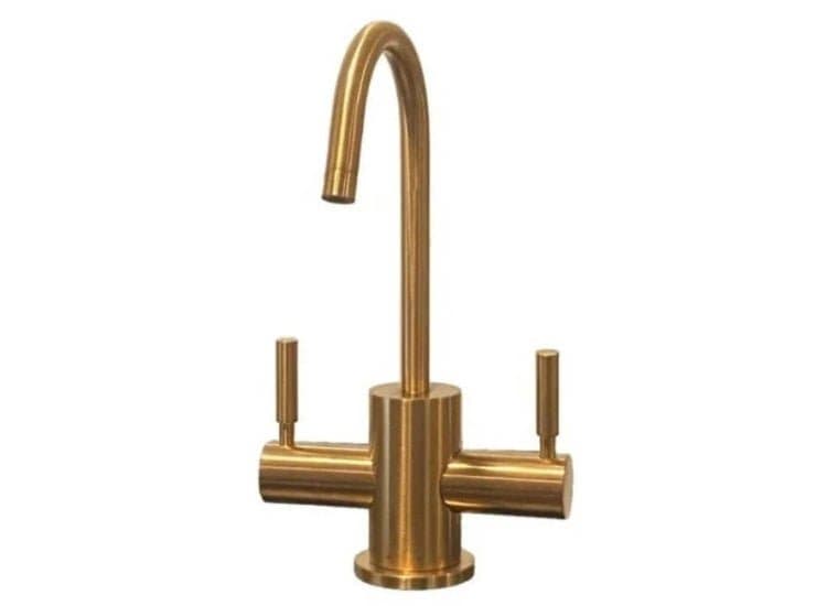BTI Aqua-Solution Contemporary C-Spout Hot & Cold Filtration Faucet, Champagne Bronze