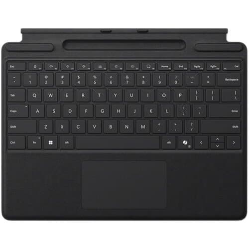Microsoft Surface Pro Keyboard Cover with Pen Storage (Black, Brown Box Package)