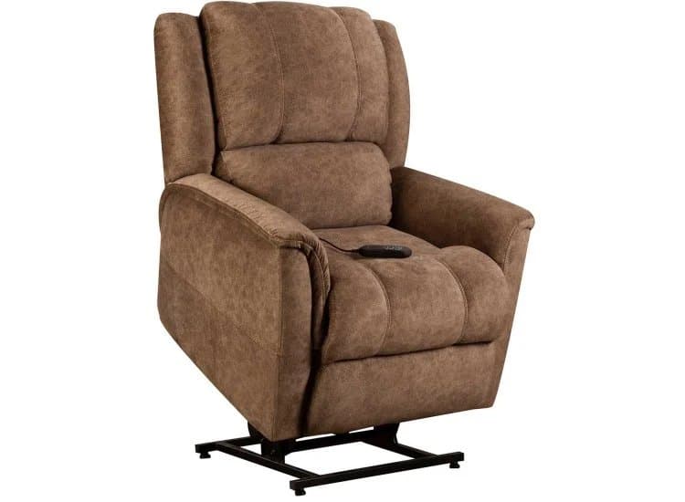 HomeStretch Stonebrook 2.0 Zero Gravity Lift Chair, Light Brown Fabric