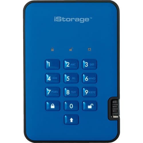 Istorage 4TB diskAshur2 USB 3.1 Encrypted Portable SSD (Ocean Blue)