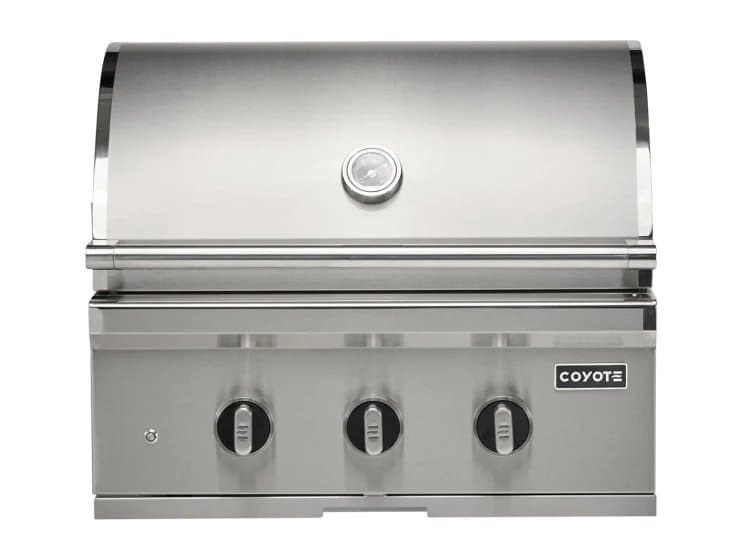 Coyote SL-Series Built-In Natural Gas Grill 30-Inch, Stainless Steel