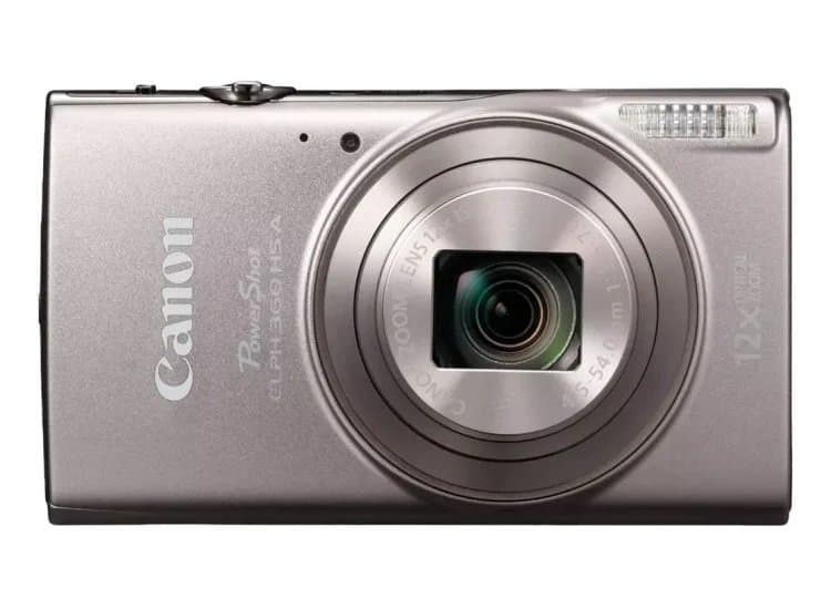 Canon PowerShot ELPH 360 HS A 20.2 Megapixel Digital Camera, Silver