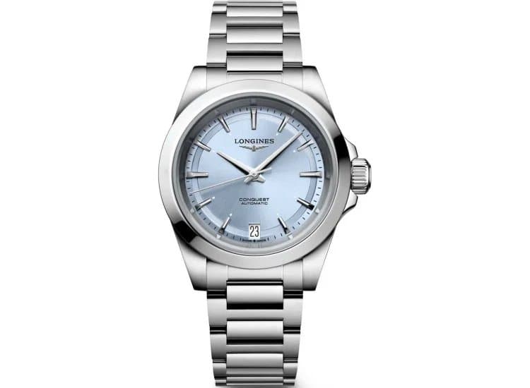Longines Conquest Watch 34mm with Sunray Blue Dial