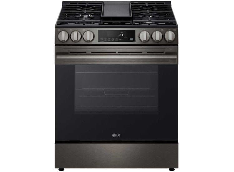 LG 30" Slide-In Gas Range Black Stainless Steel