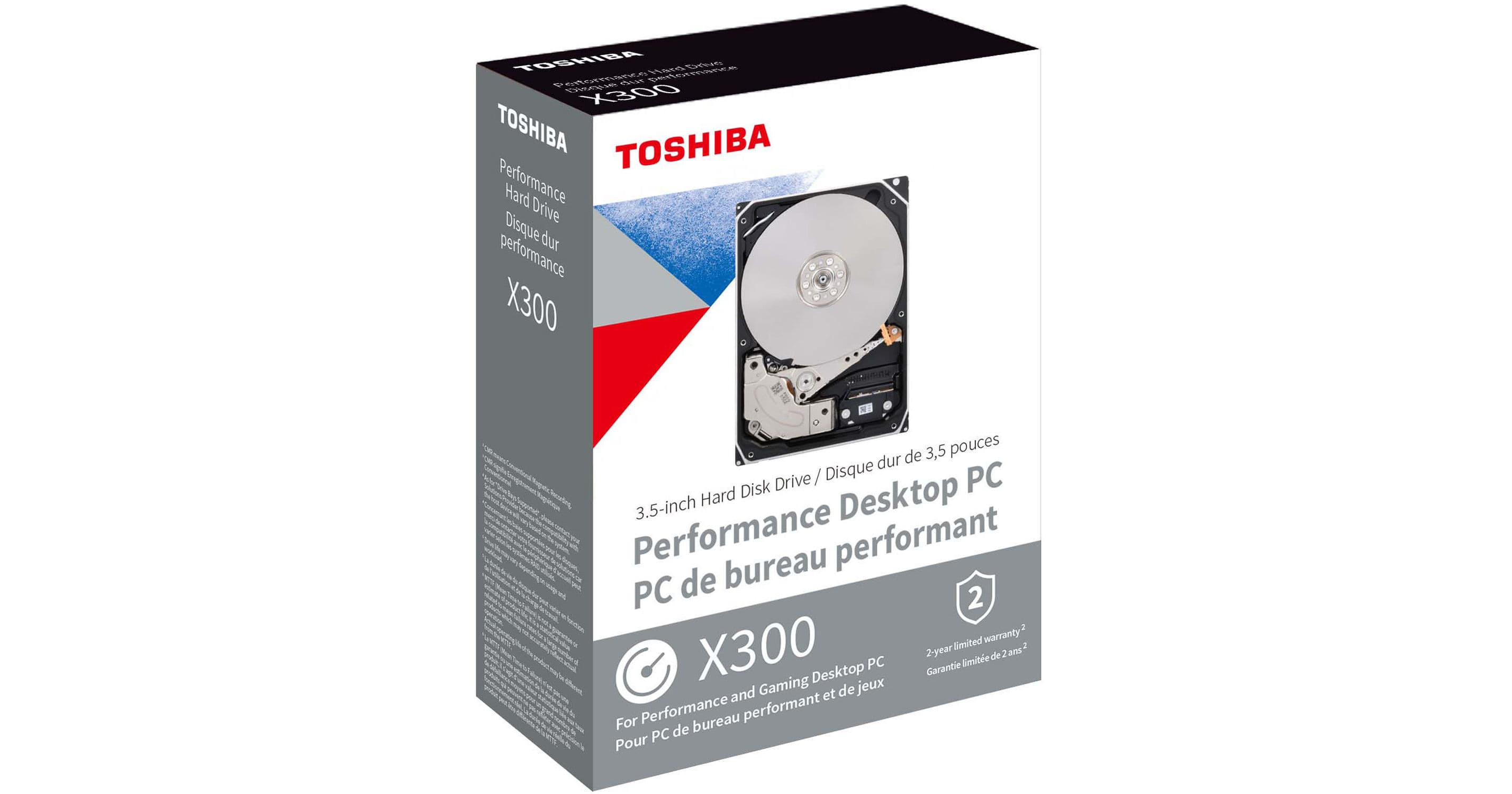 Toshiba 4TB X300 Performance 3.5" CMR Internal Hard Drive