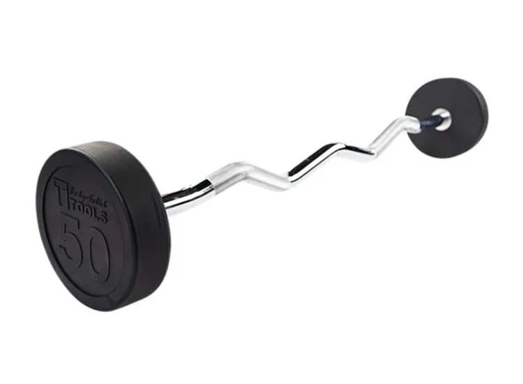 Body-Solid 50 lb Fixed Weight EZ Curl Barbell