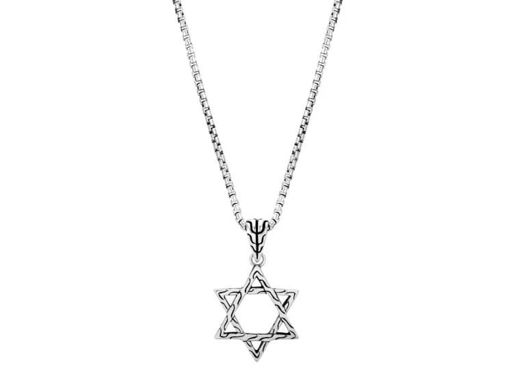 John Hardy Star of David Pendant Necklace, Sterling Silver