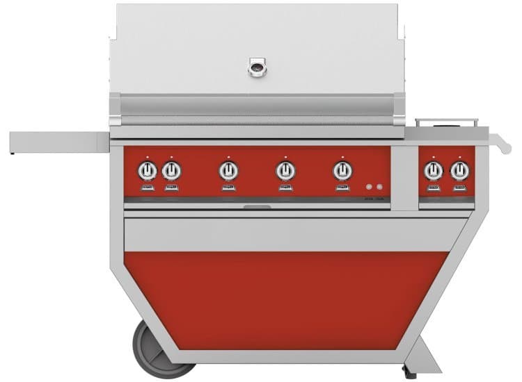 Hestan 42" Matador Deluxe Natural Gas Grill With Double Side Burner, Sear And Trellis Burners