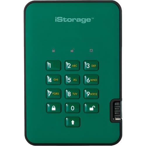 Istorage 8TB diskAshur2 USB 3.1 Encrypted Portable SSD (Racing Green)