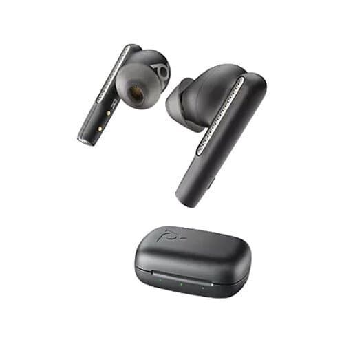 Poly Voyager Free 60 UC Earbuds (Carbon Black, Microsoft Teams Certified)
