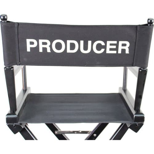 Filmcraft 28095 Replacement Canvas Set for Producer Chair (Black)