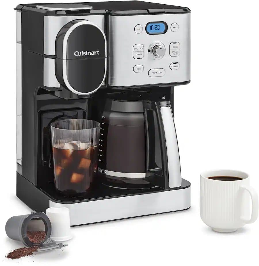 Cuisinart Coffee Center 2-in-1 12-Cup Coffeemaker, Stainless Steel