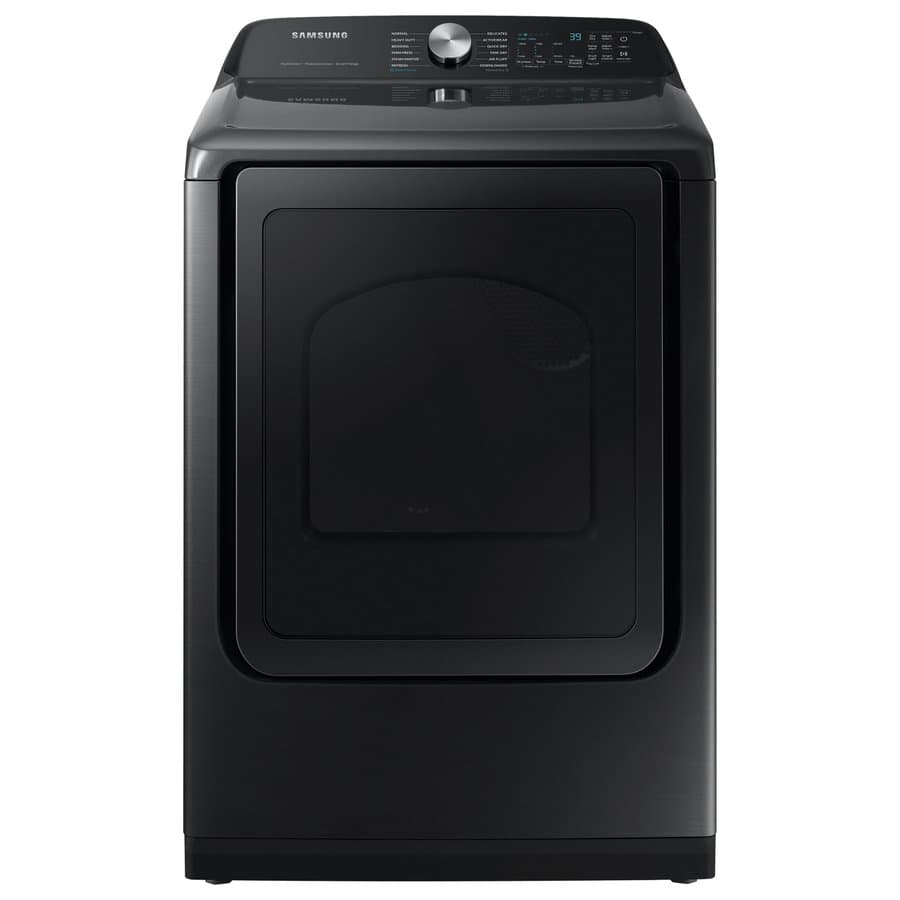 Samsung 7.4-cu ft Vented Gas Dryer with Steam Cycle ( Brushed Black )