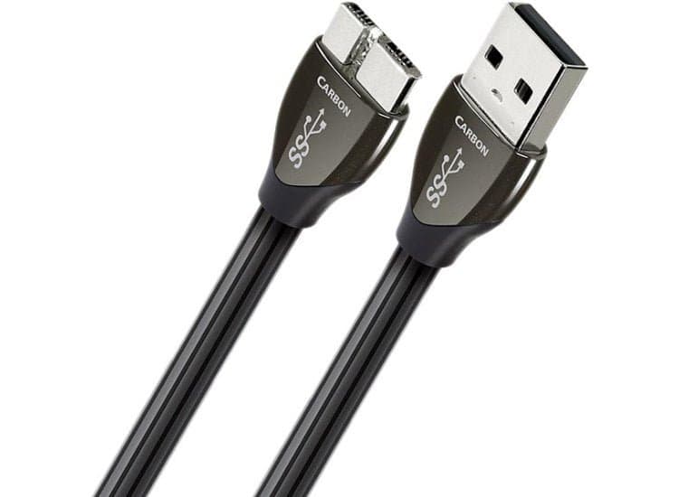 AudioQuest Carbon 9.8 Feet USB 3.0 A To Micro Digital Interconnect