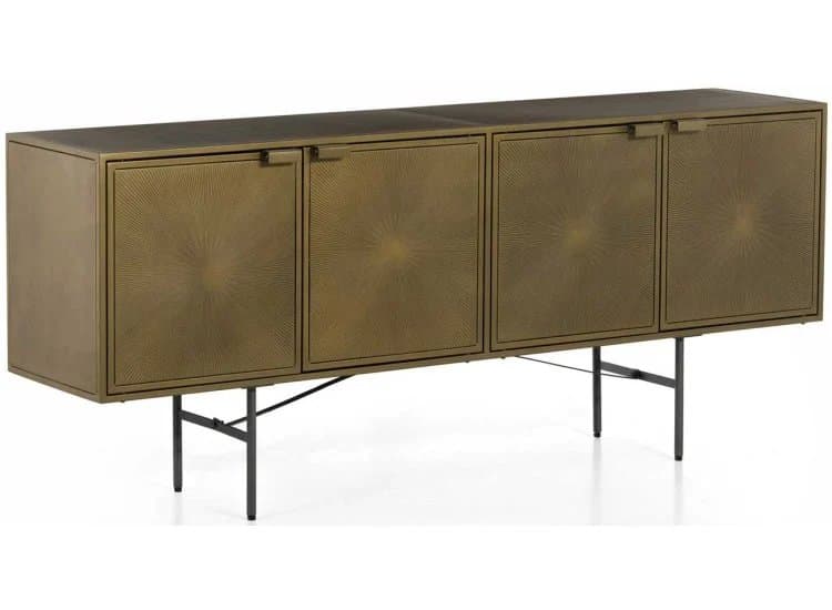 Four Hands Element Collection Sunburst Aged Brass Sideboard
