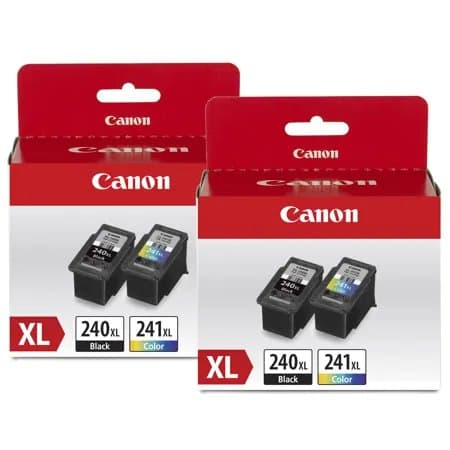 Canon PG-240 XL Black & CL-241 XL Color Ink Cartridge Value Pack for Select PIXMA MG, MX, TS Series Printers, 2-Pack