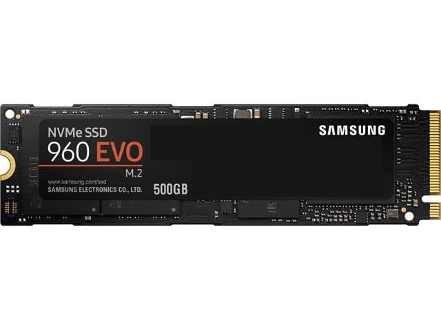 SAMSUNG 960 EVO M.2 500GB NVMe PCI-Express 3.0 x4 Internal Solid State Drive (SSD) MZ-V6E500BW