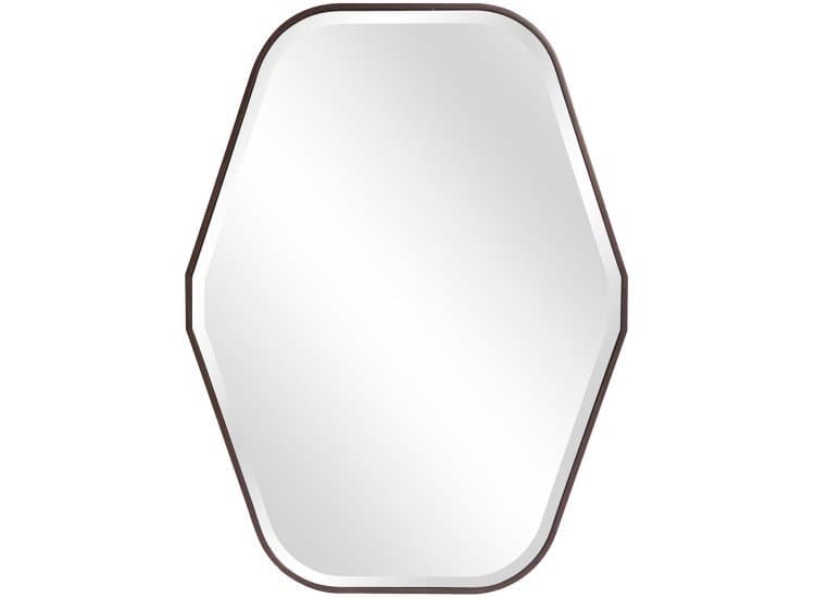 Howard Elliott Delmar Mirror, Espresso Stained Wood Finish