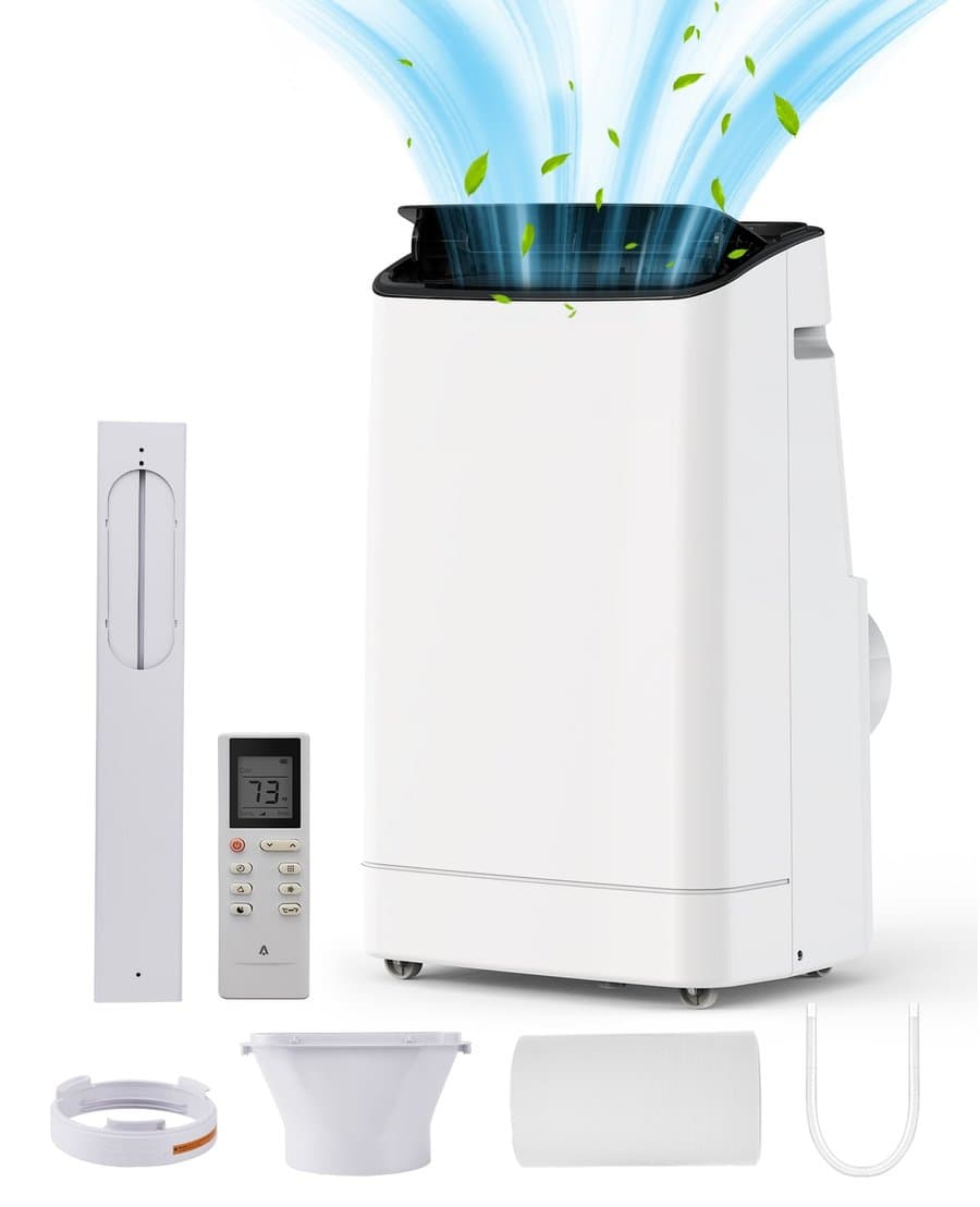 Garvee 14000 BTU Portable AC Cool Dry Fresh Modes Remote Cools 750 Sq Ft