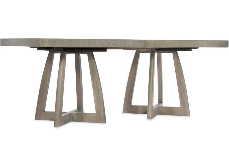 Hooker Furniture Dining Room Affinity 78" Rectangle Pedestal Dining Table