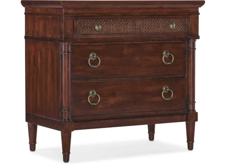 Hooker Furniture Charleston Three-Drawer Nightstand, Maraschino Cherry