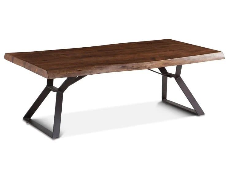 Home Trends & Design London Loft 54" Walnut Coffee Table
