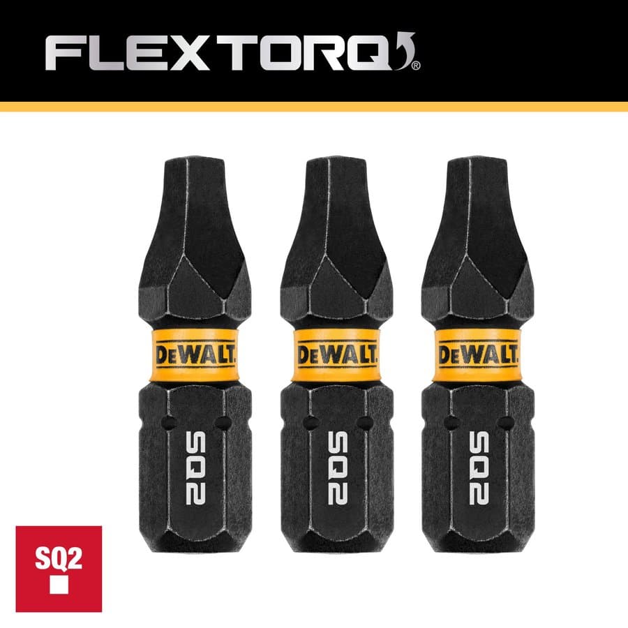 DEWALT Flextorq 1/4-in x 1-in Torx Impact Driver Bit 3 -Piece