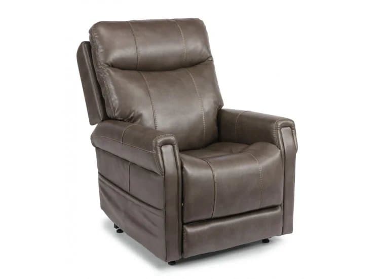 Flexsteel Jenkins Fabric Power Lift Recliner With Power Headrest & Lumbar